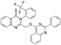 2-((2-PHENYLQUINAZOLIN-4-YLTHIO)METHYL)-3-(2-(TRIFLUOROMETHYL)PHENYL)QUINAZOLINE-4(3H)-THIONE Struktur