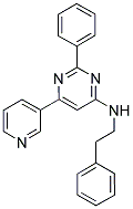 2-PHENYL-N-(2-PHENYLETHYL)-6-PYRIDIN-3-YLPYRIMIDIN-4-AMINE Struktur