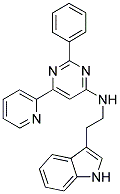 [2-(1H-INDOL-3-YL)-ETHYL]-(2-PHENYL-6-PYRIDIN-2-YL-PYRIMIDIN-4-YL)-AMINE Struktur