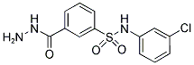 N-(3-CHLORO-PHENYL)-3-HYDRAZINOCARBONYL-BENZENESULFONAMIDE Struktur