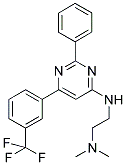 N,N-DIMETHYL-N'-(2-PHENYL-6-[3-(TRIFLUOROMETHYL)PHENYL]PYRIMIDIN-4-YL)ETHANE-1,2-DIAMINE Struktur