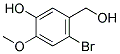 2-BROMO-5-HYDROXY-4-METHOXYBENZENEMETHANOL Struktur