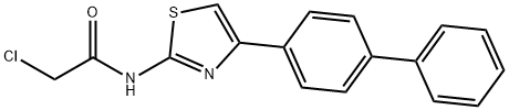 N-(4-BIPHENYL-4-YL-THIAZOL-2-YL)-2-CHLORO-ACETAMIDE Struktur