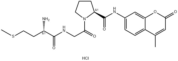 H-MET-GLY-PRO-AMC HCL Struktur