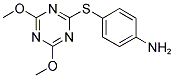 4-[(4,6-DIMETHOXYTRIAZIN-2-YL)THIO]ANILINE Struktur