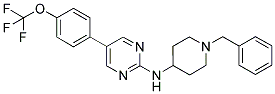 (1-BENZYL-PIPERIDIN-4-YL)-[5-(4-TRIFLUOROMETHOXY-PHENYL)-PYRIMIDIN-2-YL]-AMINE Struktur