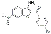 3-AMINO-2-(4-BROMOBENZOYL)-6-NITROBENZOFURAN Struktur