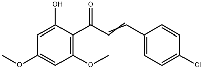 2-CHLORO-2',4',6'-TRIMETHOXYCHALCONE Struktur