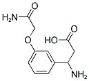 3-AMINO-3-(3-CARBAMOYLMETHOXY-PHENYL)-PROPIONIC ACID Struktur