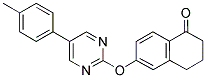 6-([5-(4-METHYLPHENYL)PYRIMIDIN-2-YL]OXY)-3,4-DIHYDRONAPHTHALEN-1(2H)-ONE Struktur