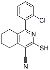 1-(2-CHLORO-PHENYL)-3-MERCAPTO-5,6,7,8-TETRAHYDRO-ISOQUINOLINE-4-CARBONITRILE Struktur