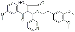 1-(3,4-DIMETHOXYPHENETHYL)-3-HYDROXY-4-(3-METHOXYBENZOYL)-5-(PYRIDIN-3-YL)-1H-PYRROL-2(5H)-ONE Struktur