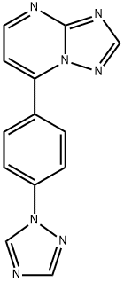 7-[4-(1H-1,2,4-TRIAZOL-1-YL)PHENYL][1,2,4]TRIAZOLO[1,5-A]PYRIMIDINE Struktur