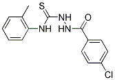 2-(4-CHLOROBENZOYL)-N-(2-METHYLPHENYL)HYDRAZINECARBOTHIOAMIDE Struktur