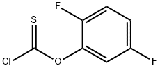 2,5-DIFLUOROPHENYL CHLOROTHIOFORMATE Struktur