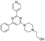 2-[4-(6-PHENYL-2-PYRIDIN-4-YLPYRIMIDIN-4-YL)PIPERAZIN-1-YL]ETHANOL Struktur