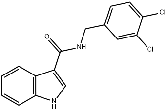 N-(3,4-DICHLOROBENZYL)-1H-INDOLE-3-CARBOXAMIDE Struktur