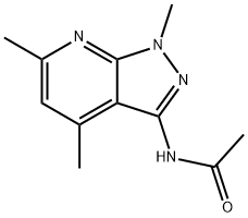 N-(1,4,6-TRIMETHYL-1H-PYRAZOLO[3,4-B]PYRIDIN-3-YL)ACETAMIDE Struktur