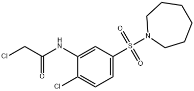 N-[5-(AZEPANE-1-SULFONYL)-2-CHLORO-PHENYL]-2-CHLORO-ACETAMIDE Struktur