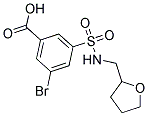 3-BROMO-5-[(TETRAHYDRO-FURAN-2-YLMETHYL)-SULFAMOYL]-BENZOIC ACID Struktur