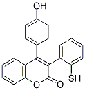 4-(4'-HYDROXYPHENYL)-3-(2-THIOPHENYL)COUMARIN Struktur