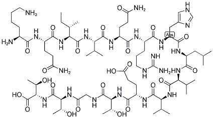 H-LYS-GLN-ILE-VAL-GLN-ARG-HIS-LEU-VAL-VAL-GLU-THR-GLY-THR-THR-OH Struktur