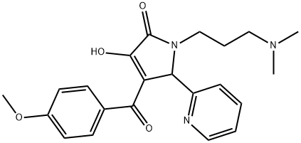 1-(3-(DIMETHYLAMINO)PROPYL)-3-HYDROXY-4-(4-METHOXYBENZOYL)-5-(PYRIDIN-2-YL)-1H-PYRROL-2(5H)-ONE Struktur