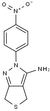 2-(4-NITROPHENYL)-2,6-DIHYDRO-4H-THIENO[3,4-C]PYRAZOL-3-AMINE Struktur