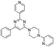 4-PHENYL-2-PYRIDIN-4-YL-6-(4-PYRIDIN-2-YL-PIPERAZIN-1-YL)-PYRIMIDINE Struktur