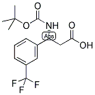 BOC-(R)-3-AMINO-3-(3-TRIFLUOROMETHYL-PHENYL)-PROPIONIC ACID Struktur