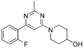 1-[6-(2-FLUOROPHENYL)-2-METHYLPYRIMIDIN-4-YL]PIPERIDIN-4-OL