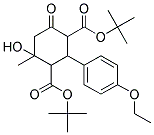 DI(TERT-BUTYL) 2-(4-ETHOXYPHENYL)-4-HYDROXY-4-METHYL-6-OXO-1,3-CYCLOHEXANEDICARBOXYLATE Struktur