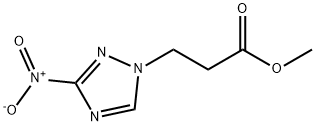 3-(3-NITRO-[1,2,4]TRIAZOL-1-YL)-PROPIONIC ACID METHYL ESTER Struktur