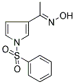 1-[1-(PHENYLSULFONYL)-1H-PYRROL-3-YL]ETHAN-1-ONE OXIME Struktur