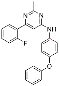 6-(2-FLUOROPHENYL)-2-METHYL-N-(4-PHENOXYPHENYL)PYRIMIDIN-4-AMINE