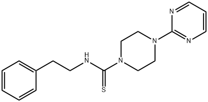 N-(2-PHENYLETHYL)-4-PYRIMIDIN-2-YLPIPERAZINE-1-CARBOTHIOAMIDE Struktur