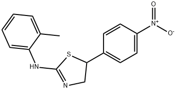 [5-(4-NITRO-PHENYL)-4,5-DIHYDRO-THIAZOL-2-YL]-O-TOLYL-AMINE Struktur