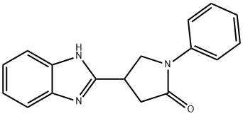 4-(1H-BENZIMIDAZOL-2-YL)-1-PHENYLPYRROLIDIN-2-ONE Struktur