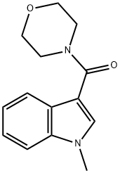 (1-METHYL-1H-INDOL-3-YL)(MORPHOLINO)METHANONE Struktur