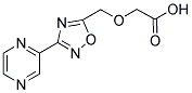 2-[(3-(PYRAZIN-2-YL)-1,2,4-OXADIAZOL-5-YL)METHOXY]ACETIC ACID Struktur