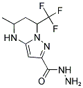 5-METHYL-7-TRIFLUOROMETHYL-4,5,6,7-TETRAHYDRO-PYRAZOLO[1,5-A]PYRIMIDINE-2-CARBOXYLIC ACID HYDRAZIDE Struktur