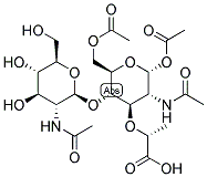 2-ACETAMIDO-4-O-(2-ACETAMIDO-2-DEOXY-BETA-D-GLUCOPYRANOSL)-1,6-DI-O-N-ACETYL-ALPHA-D-MURAMIC ACID Struktur