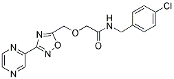 N-(4-CHLOROBENZYL)-2-[(3-(PYRAZIN-2-YL)-1,2,4-OXADIAZOL-5-YL)METHOXY]ACETAMIDE Struktur