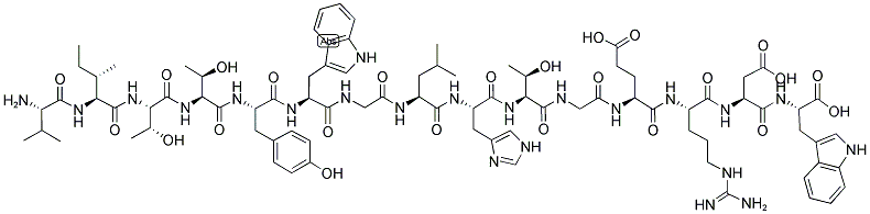 H-VAL-ILE-THR-THR-TYR-TRP-GLY-LEU-HIS-THR-GLY-GLU-ARG-ASP-TRP-OH Struktur