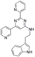 N-[2-(1H-INDOL-3-YL)ETHYL]-2-PYRIDIN-2-YL-6-PYRIDIN-3-YLPYRIMIDIN-4-AMINE Struktur