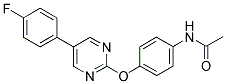 N-(4-([5-(4-FLUOROPHENYL)PYRIMIDIN-2-YL]OXY)PHENYL)ACETAMIDE Struktur