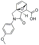 3-(4-METHOXYPHENYL)-4-OXO-10-OXA-3-AZATRICYCLO[5.2.1.0(1,5)]DEC-8-ENE-6-CARBOXYLIC ACID Struktur