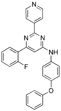 [6-(2-FLUORO-PHENYL)-2-PYRIDIN-4-YL-PYRIMIDIN-4-YL]-(4-PHENOXY-PHENYL)-AMINE Struktur