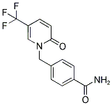 1-[4-(AMINOCARBONYL)BENZYL]-5-(TRIFLUOROMETHYL)-2-PYRIDONE Struktur