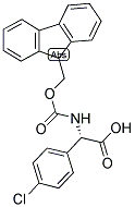 (S)-(4-CHLORO-PHENYL)-[(9H-FLUOREN-9-YLMETHOXYCARBONYLAMINO)]-ACETIC ACID Structure